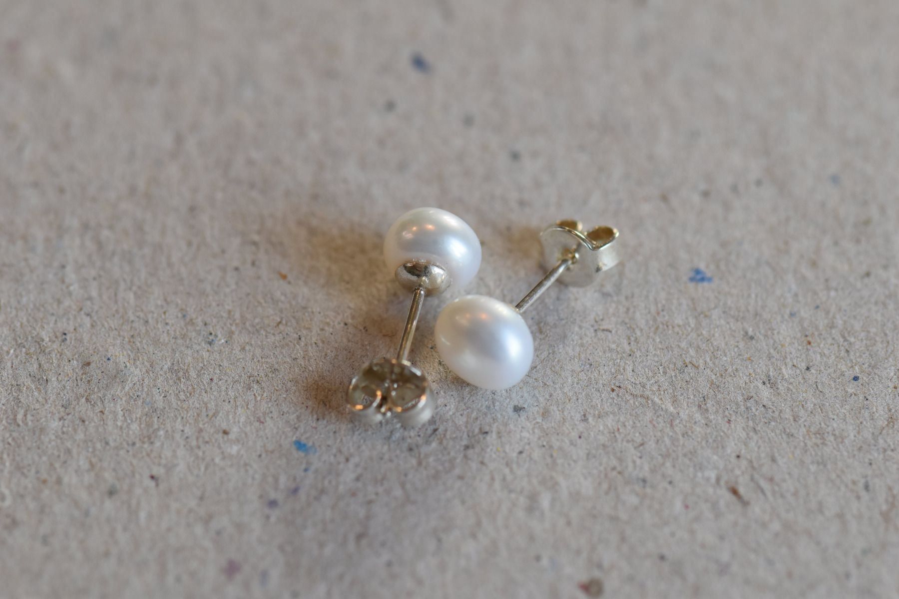 Orecchini pendenti & Orecchini a lobo: Natural Weiss Perlen Silver 925 Ohrring – Nuovo (secondo la descrizione) da Bévilard venduto da Yougems