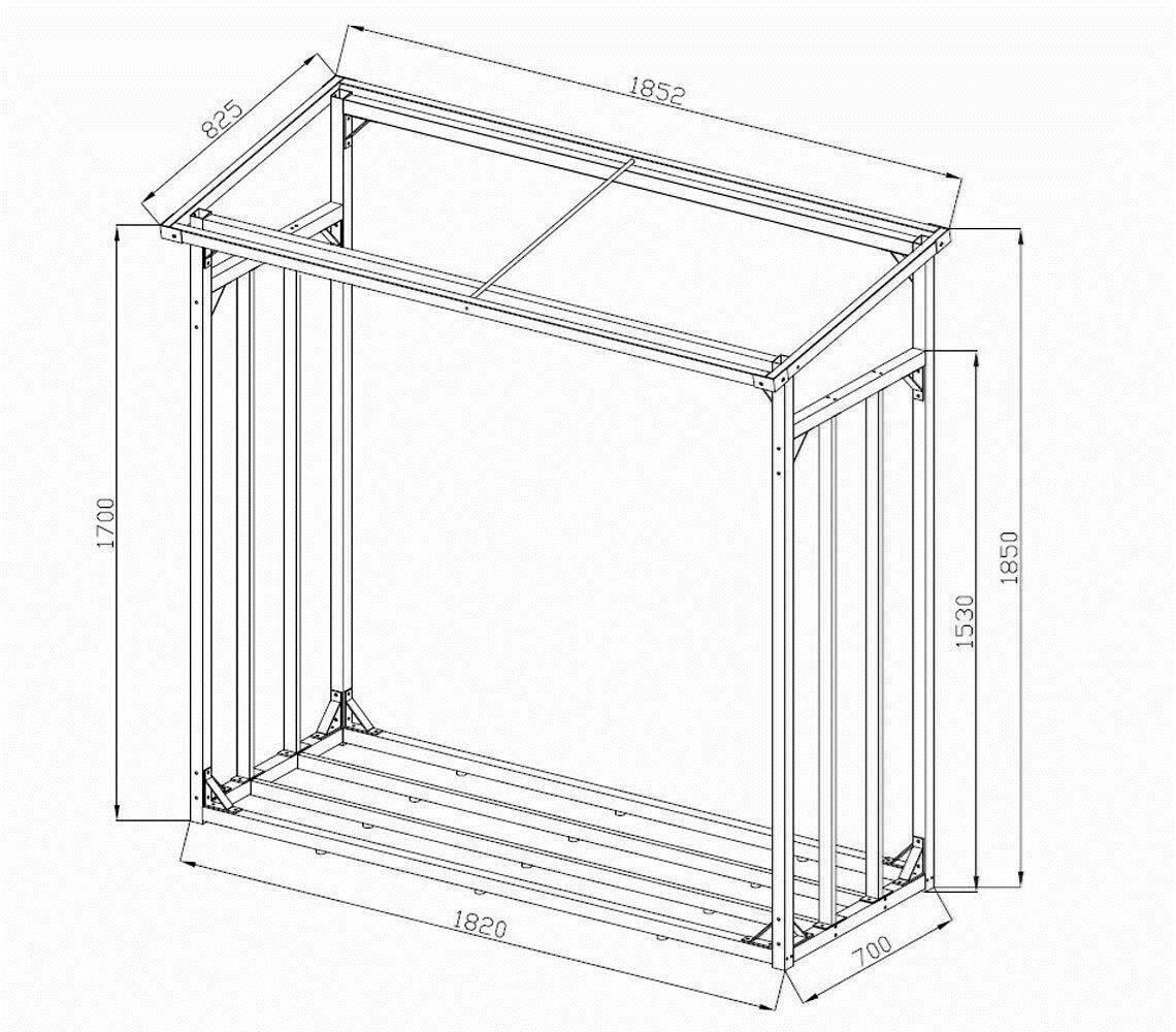 Étagères: Quick Star Kaminholzregal XXL – Neuf avec emballage d'origine à Bottighofen par zaap 4