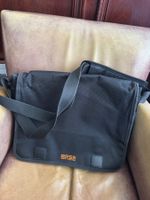 Bree Umhängetasche/ Laptoptasche Stoff Schwarz Orange