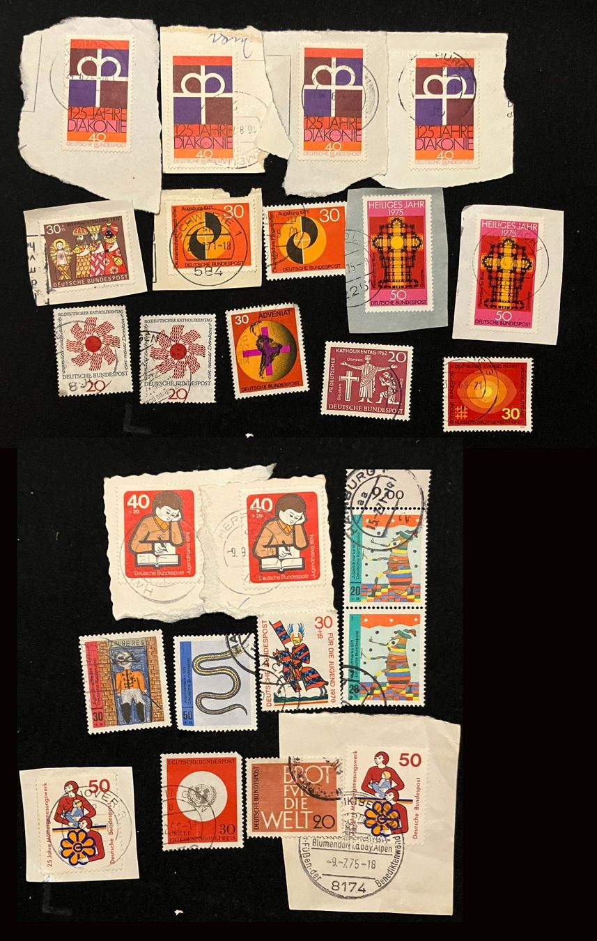 Alle Briefmarken: Briefmarken Deutsche Post, Kirche, Organisationen – Gebraucht aus Basel von djwwpp