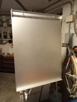 Flipchart Metall silberfarben mit Standfuss gebraucht