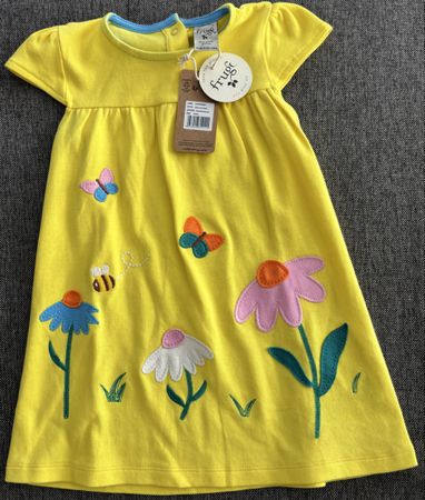 Frugi Sommer Kleid, Gr. 86/92, Gelb, Neu mit Etikett! 🏷️