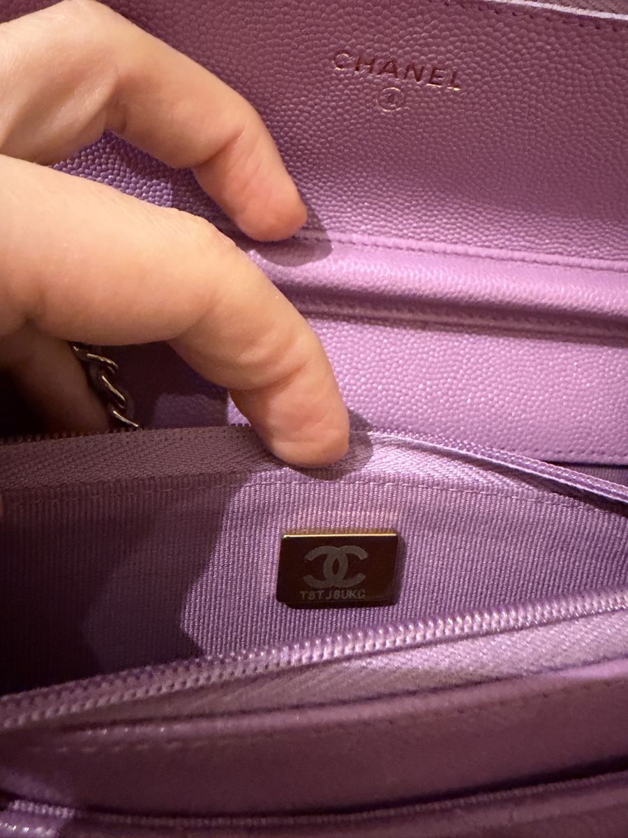 Chanel Borse da donna: Chanel wallet on chain in purple – Usato da Schwyz venduto da ann_5w8m 3
