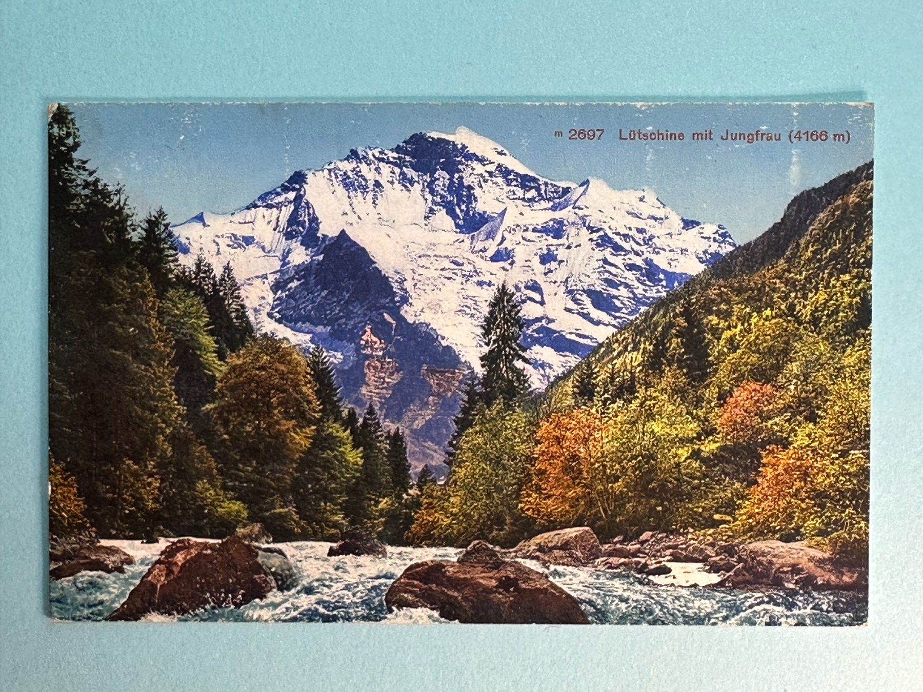 Cartoline postali: Lütschine mit Jungfrau – Usato da Steg VS venduto da danwer74