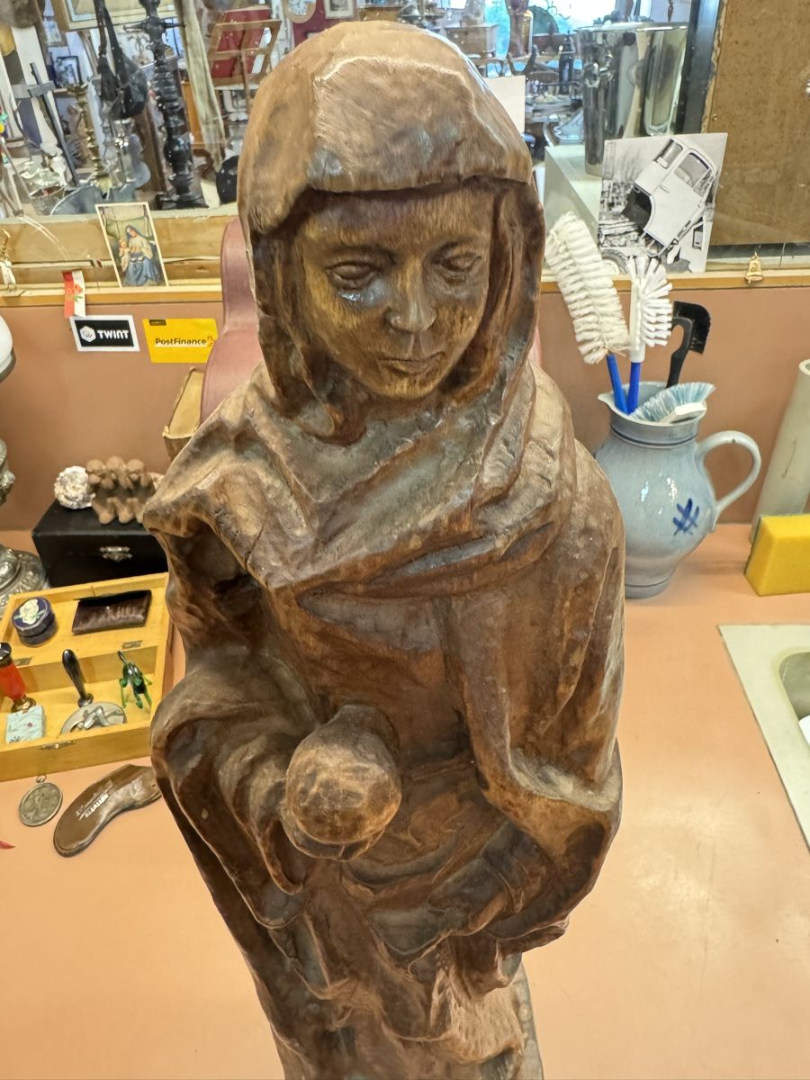 Statuette: Holzfigur Madonna geschnitzt  – Usato da Chur venduto da Meriva0 1