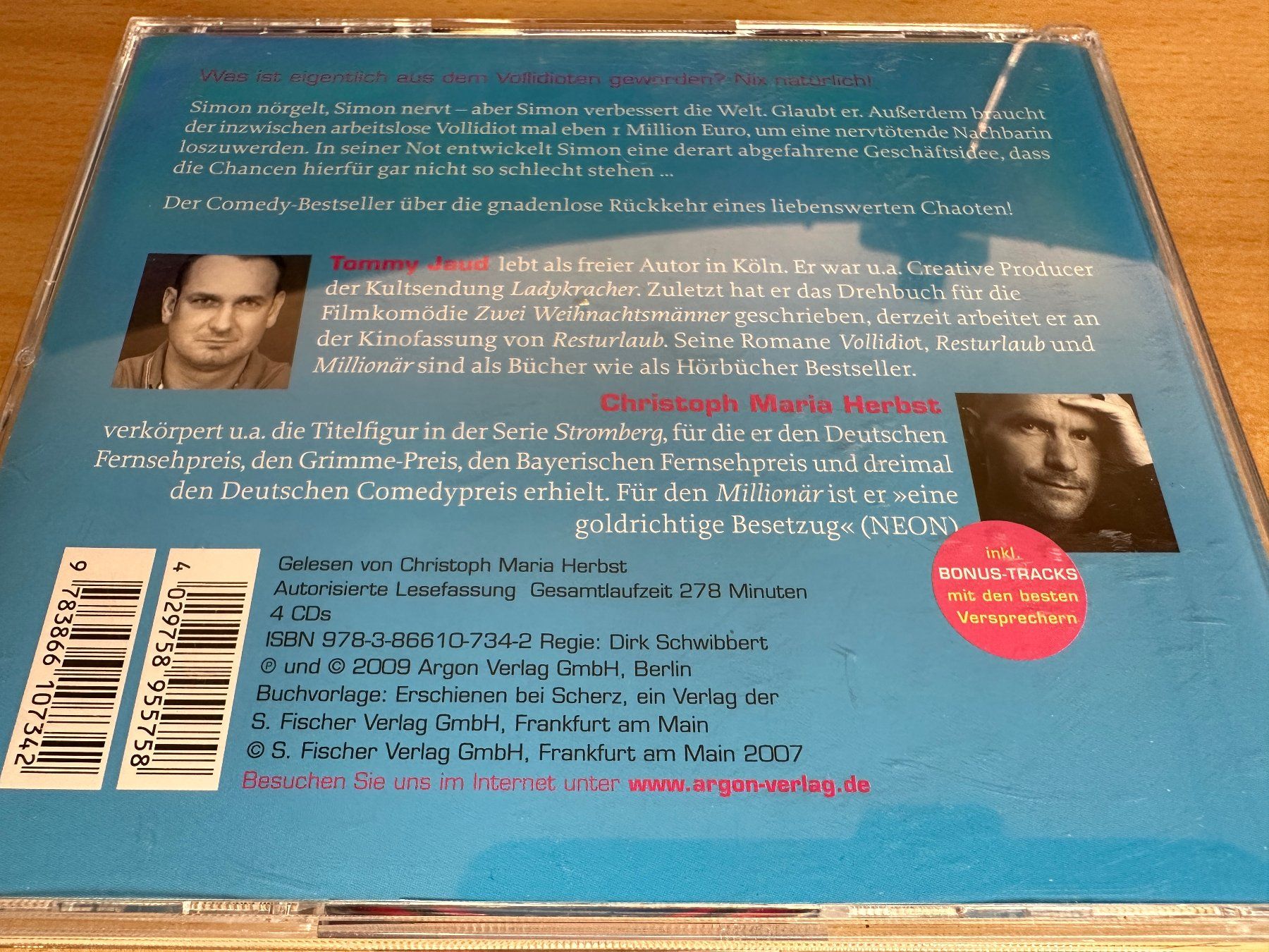 Audiolibri: Tommy Jaud – Millionär - 4 CD – Usato da Rikon im Tösstal venduto da Alpenmutz 1