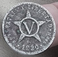 KUBA 5 CENTAVOS 1920
