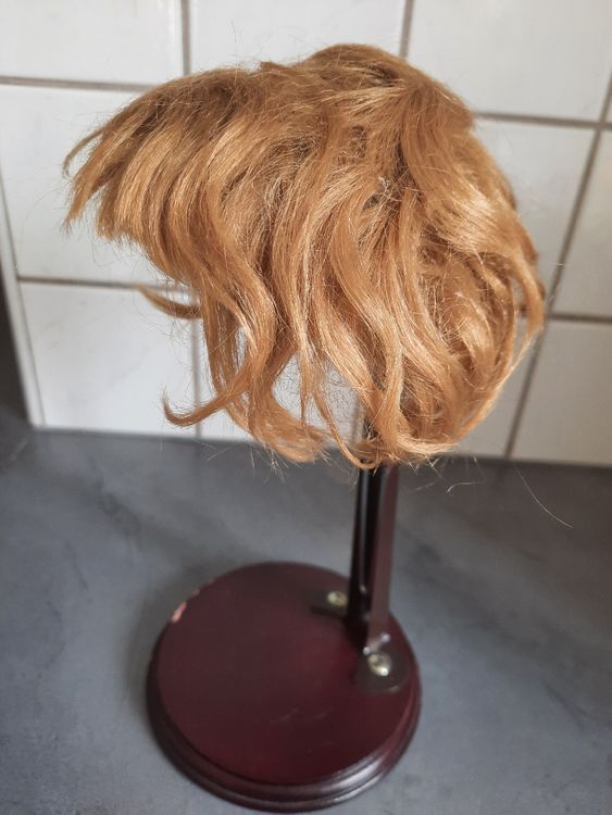 Ancienne Perruque Pour Poupée – Cheveux Naturels – Taille 2 – France – Pour Jumeau, Steiner, Bru