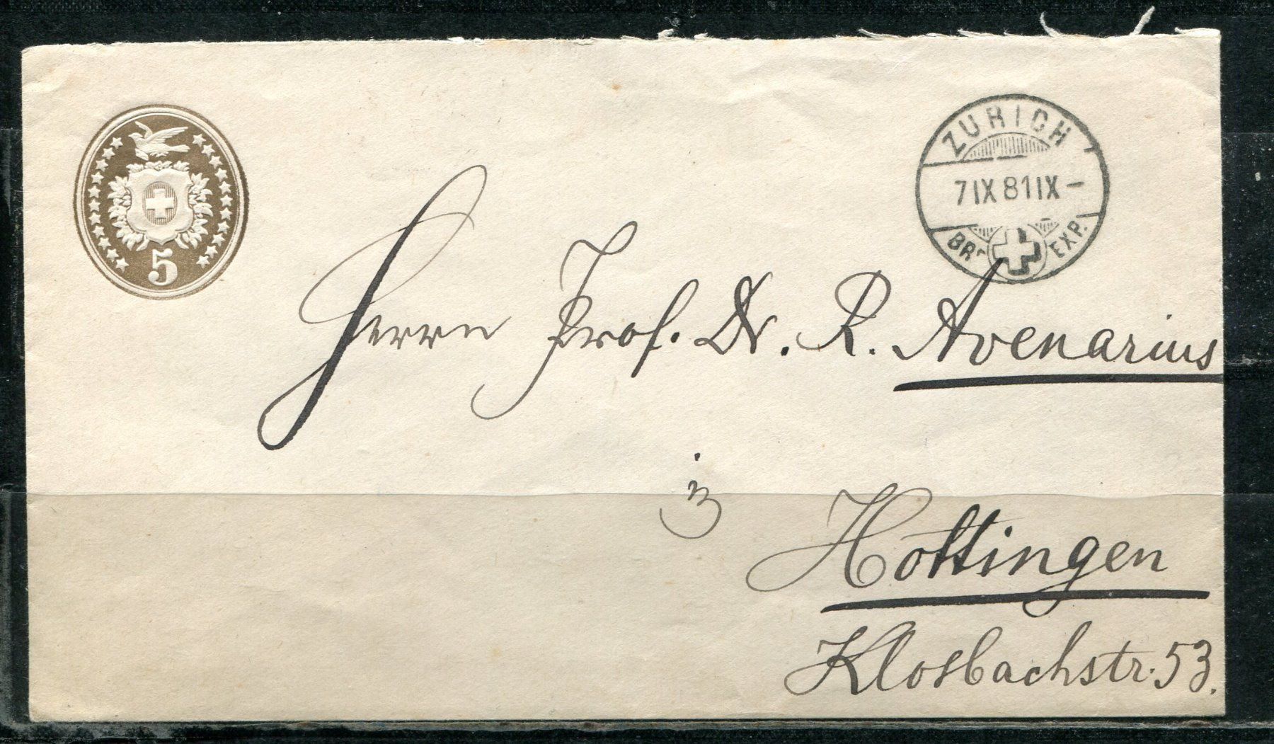 Tutti i francobolli: Tübelibrief   ZÜRICH  7.IX.81 – Usato da Aarau venduto da kufi44