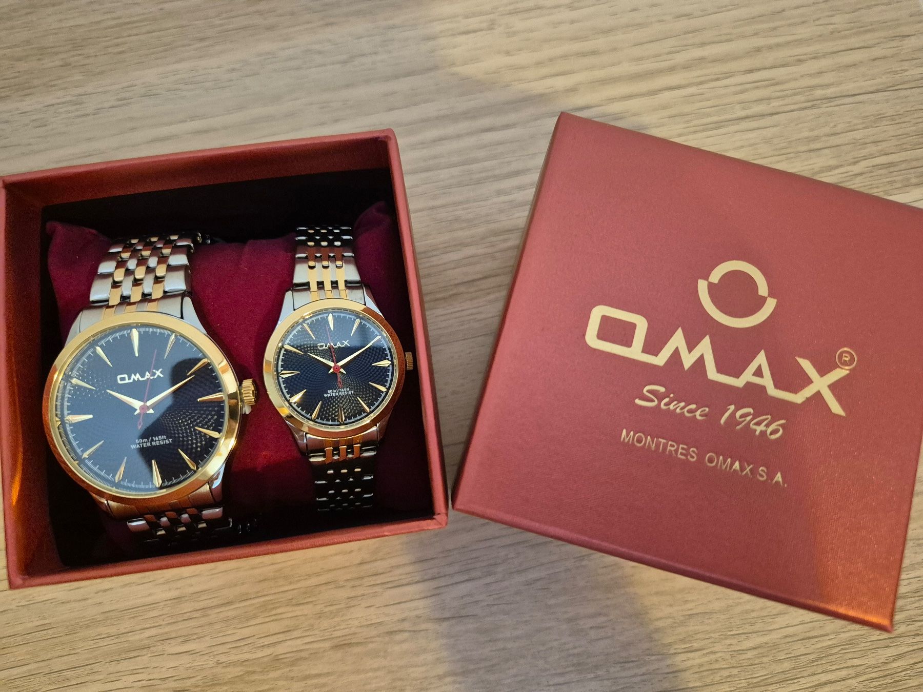 Orologi: OMAX Partneruhrenset bicolor / blau – Nuovo e nell'imballaggio originale da Zürich venduto da zah_967f 1