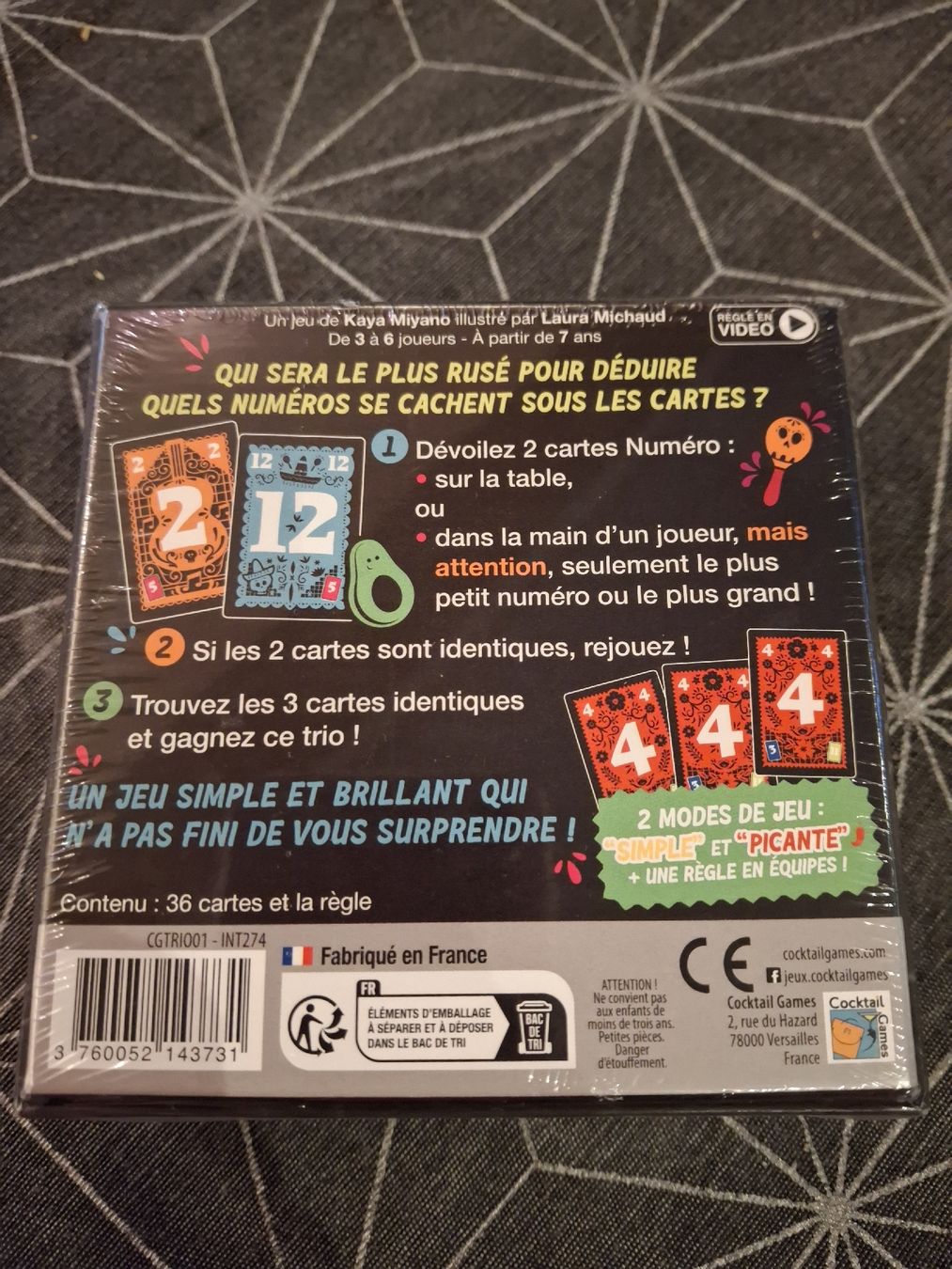 Jeux: Jeu de carte TRIO  – Neuf avec emballage d'origine à Lausanne par Cognitia 1