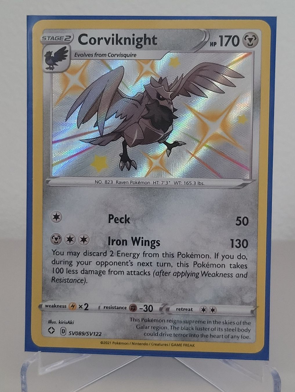 Pokémon Sammelbilder & Trading cards: Carte pokémon Corviknight sv089 anglais – Gebraucht aus Travers von Kg.Mm