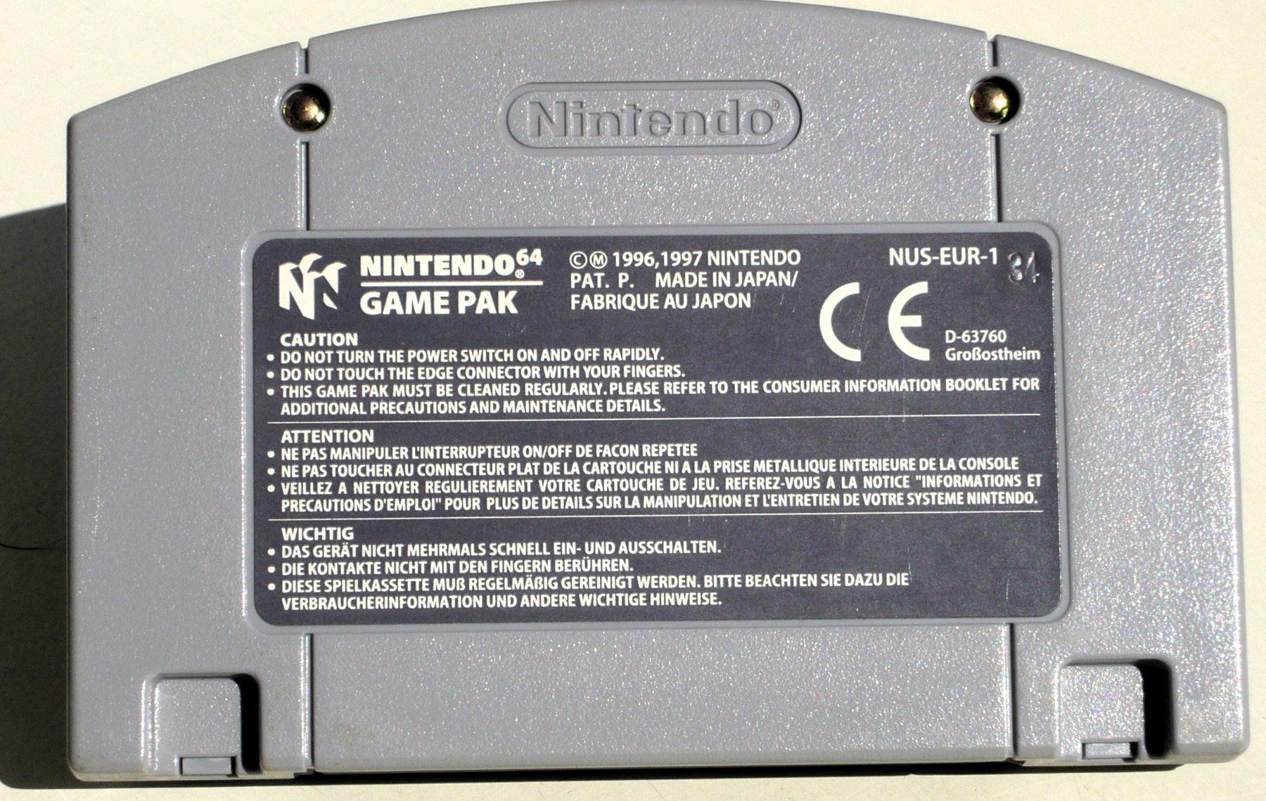 Nintendo Giochi: Nintendo 64 - Lamborghini Automobili – Usato da Onex venduto da Jaguar1986 2