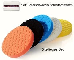 125mm Klett Polierschwamm Schleifschwamm 5tlg.