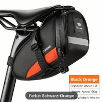 Velo / Fahrrad / Satteltasche / schwarz/orange