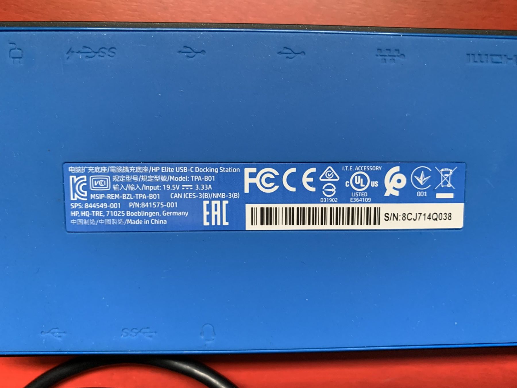 Hewlett Packard Docking station: HP Elite USB-C Docking Station – Usato da Bodio TI venduto da The_Cyrenian 3