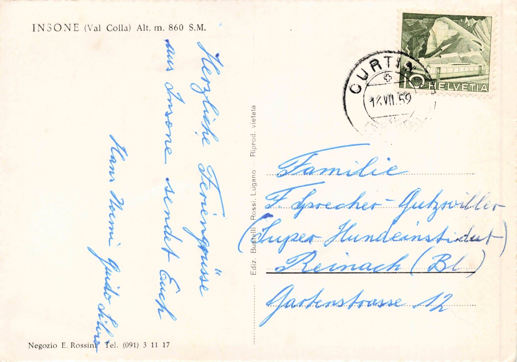 Cartes postales: Insone val colla G – D'occasion à Biasca par Blenio71 1