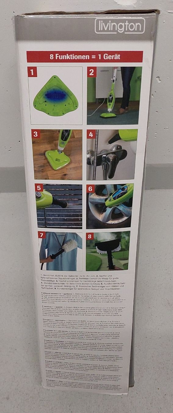 Livington Pulitori a vapore: Dampfreiniger Livington UV Mop – Usato da Dübendorf venduto da huebi01 2