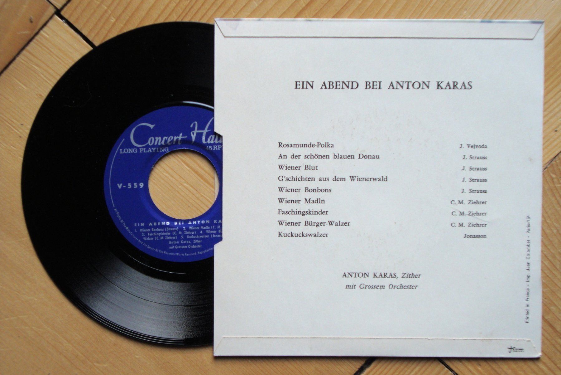 Dischi in vinile: ANTON KARAS - WIENER BONBONS - ROSAMUNDE – Usato da Bern venduto da Uli_10_11 1