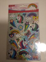 20 Glitzer-Sticker Einhorn Regenbogen Basteln Kinder Kleber