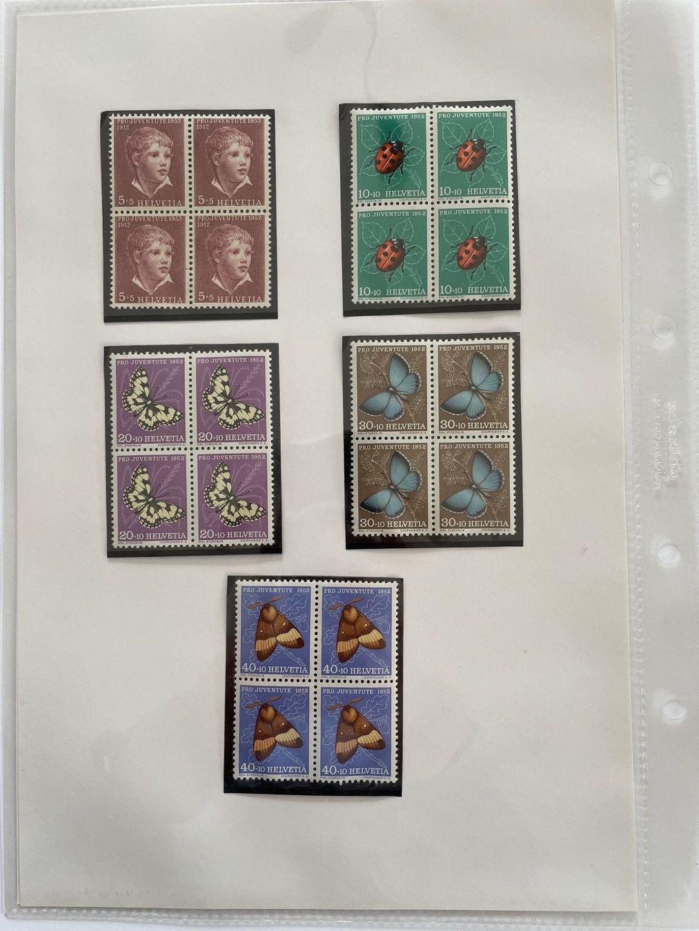 Tutti i francobolli: Antike Briefmarken Pro Juventute 1944 - 1952 – Usato da Adligenswil venduto da Treegarden 9