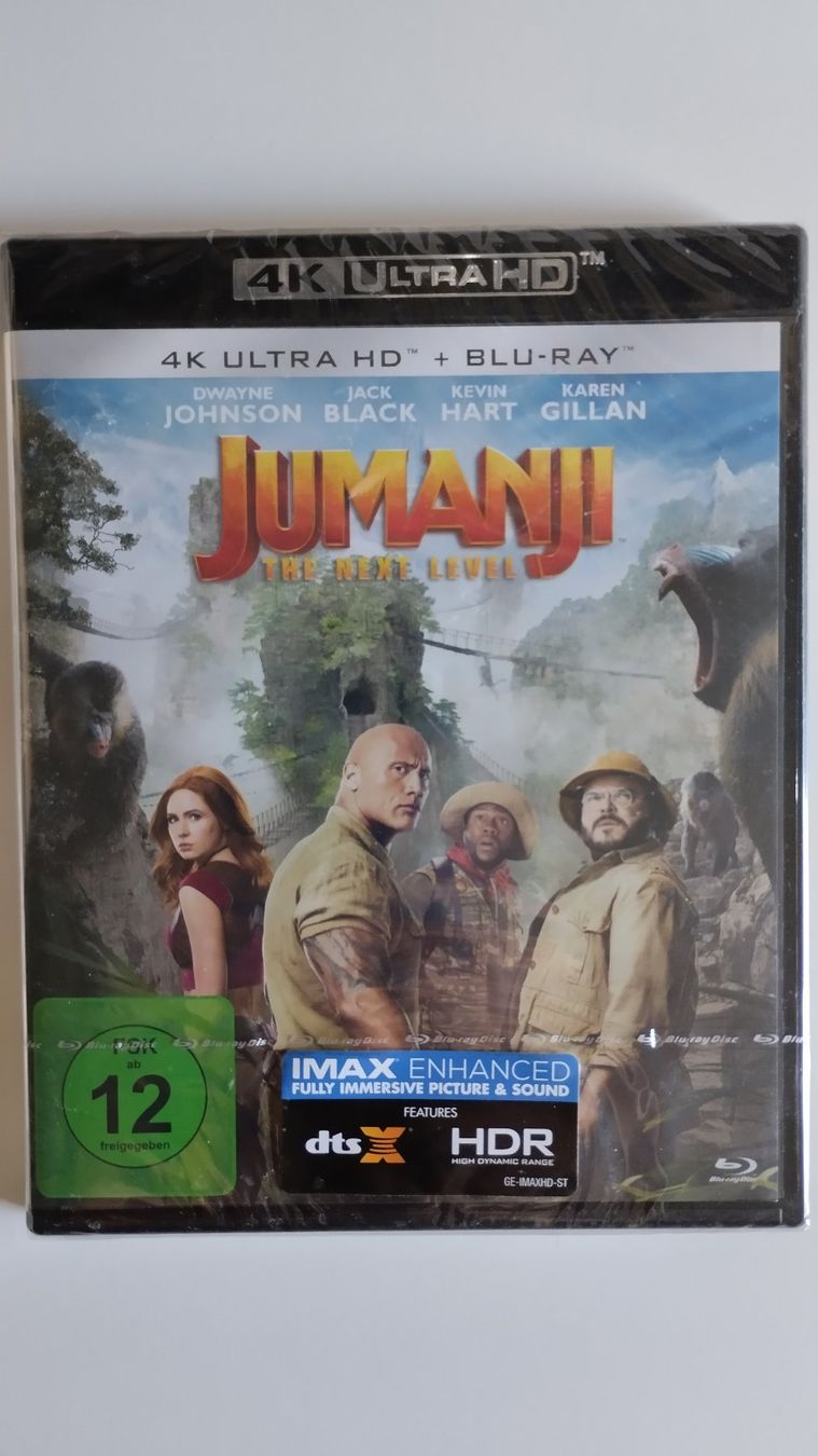 Tutti i DVDs: JUMANJI - THE NEXT LEVEL 4K + BLU-RAY OVP – Nuovo e nell'imballaggio originale da Basel venduto da Bal-Sagoth