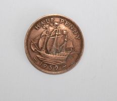 Half Penny 1939,  Vereinigtes Königreich