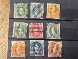 9 stehende helvetias