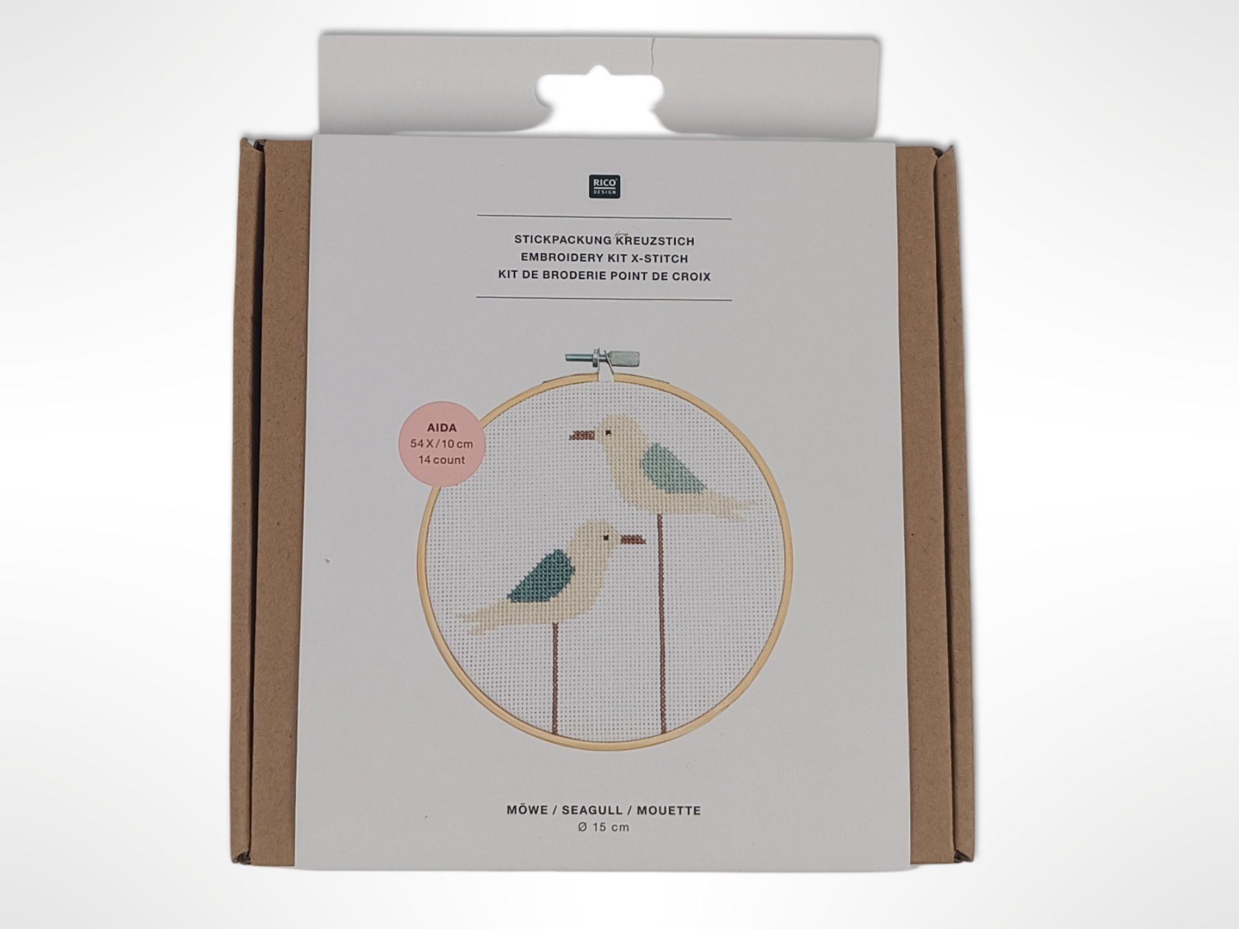 Stickrahmen: RICO DESIGN Stickpackung Kreuzstich Möwe – Neu (gemäss Beschreibung) aus Suhr von Restwert_Suhr 2