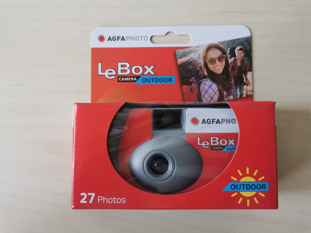 Agfa LeBox wegwerpcamera met 27 opnames en flitser