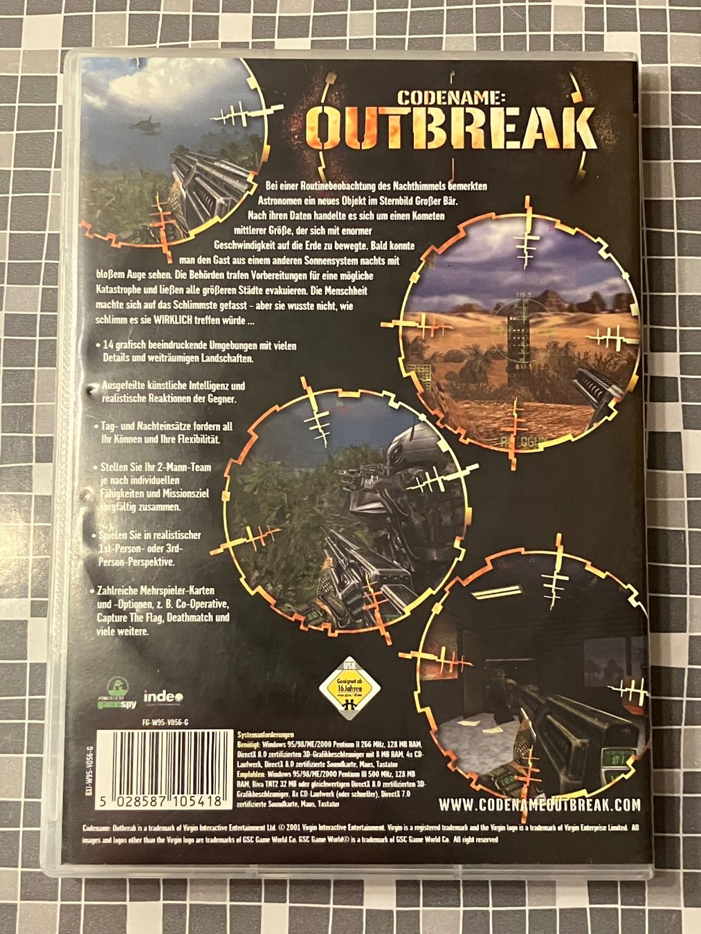 Spiele: Codename: Outbreak (PC, 2001) – Gebraucht aus Winkel von Asdas87 1