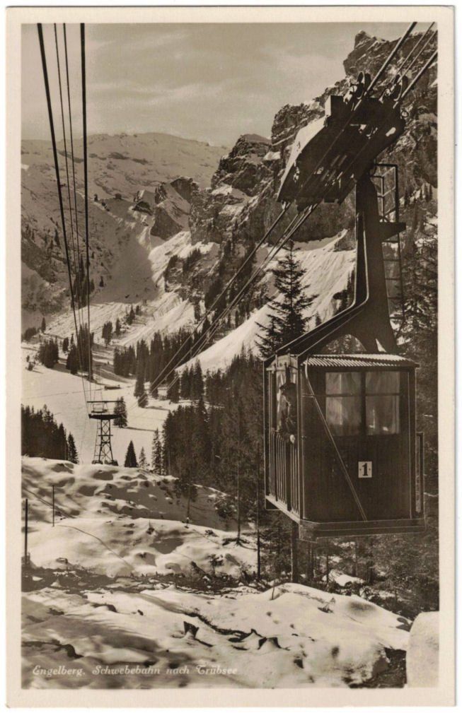Ansichtskarten: Engelberg - Luftseilbahn Gerschnialp--Trübsee – Gebraucht aus Binningen von Mountainrider