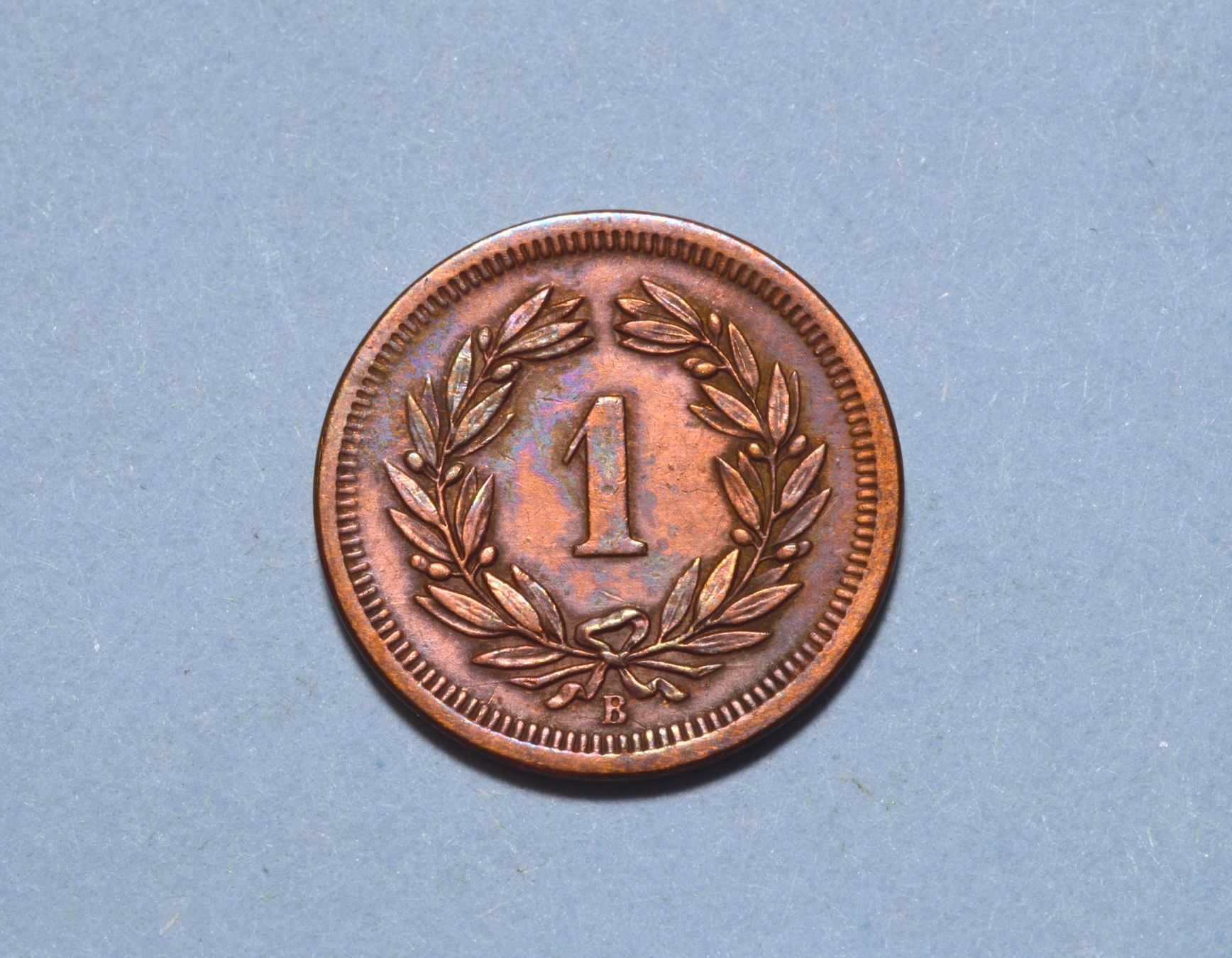 Tutti le monete: 1 Rappen 1875 – Usato da Oberglatt ZH venduto da ZH111 1