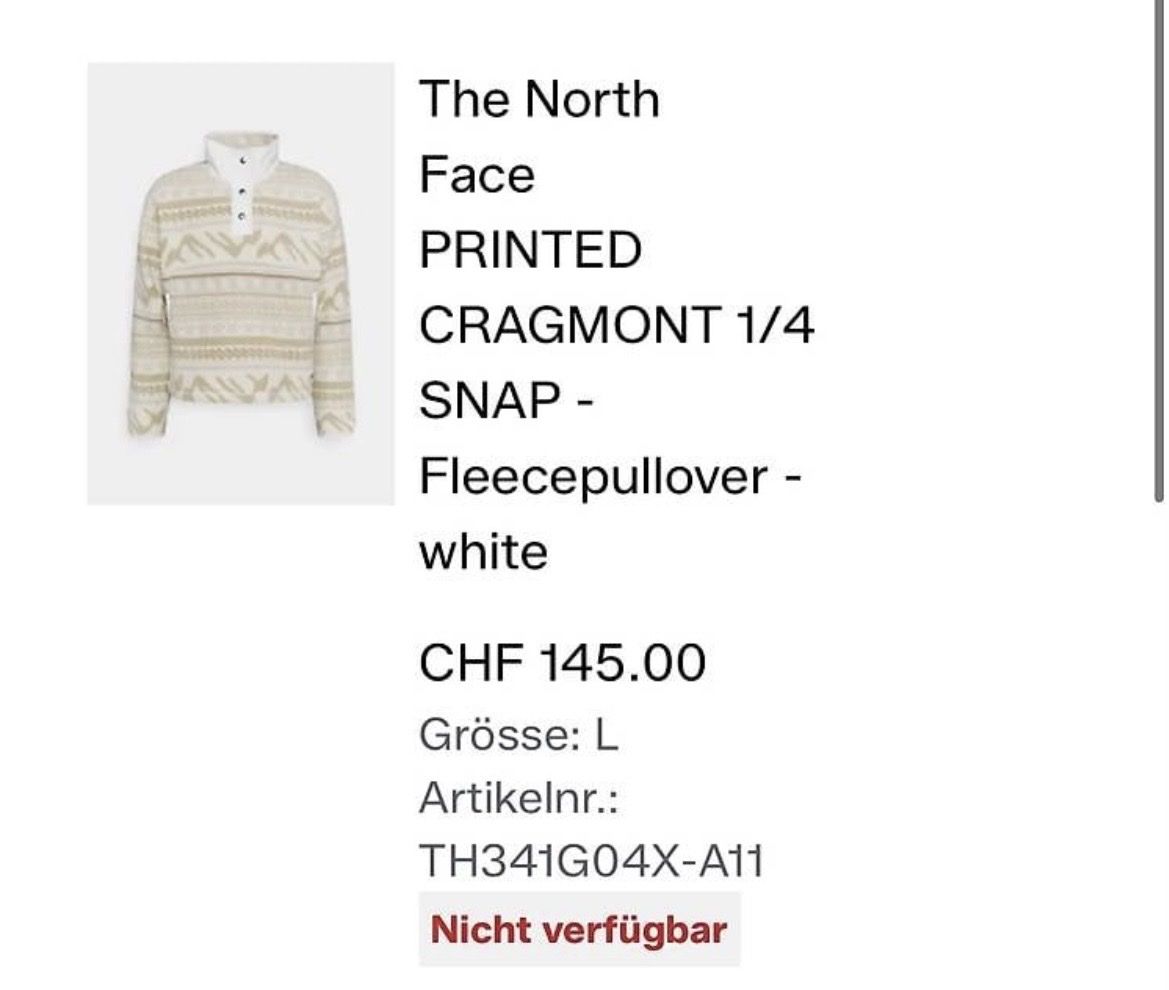 North Face Pulls & Sweat-shirts: the north face Fleecpullover Grösse L – D'occasion à Baden par fischersfritz03 4