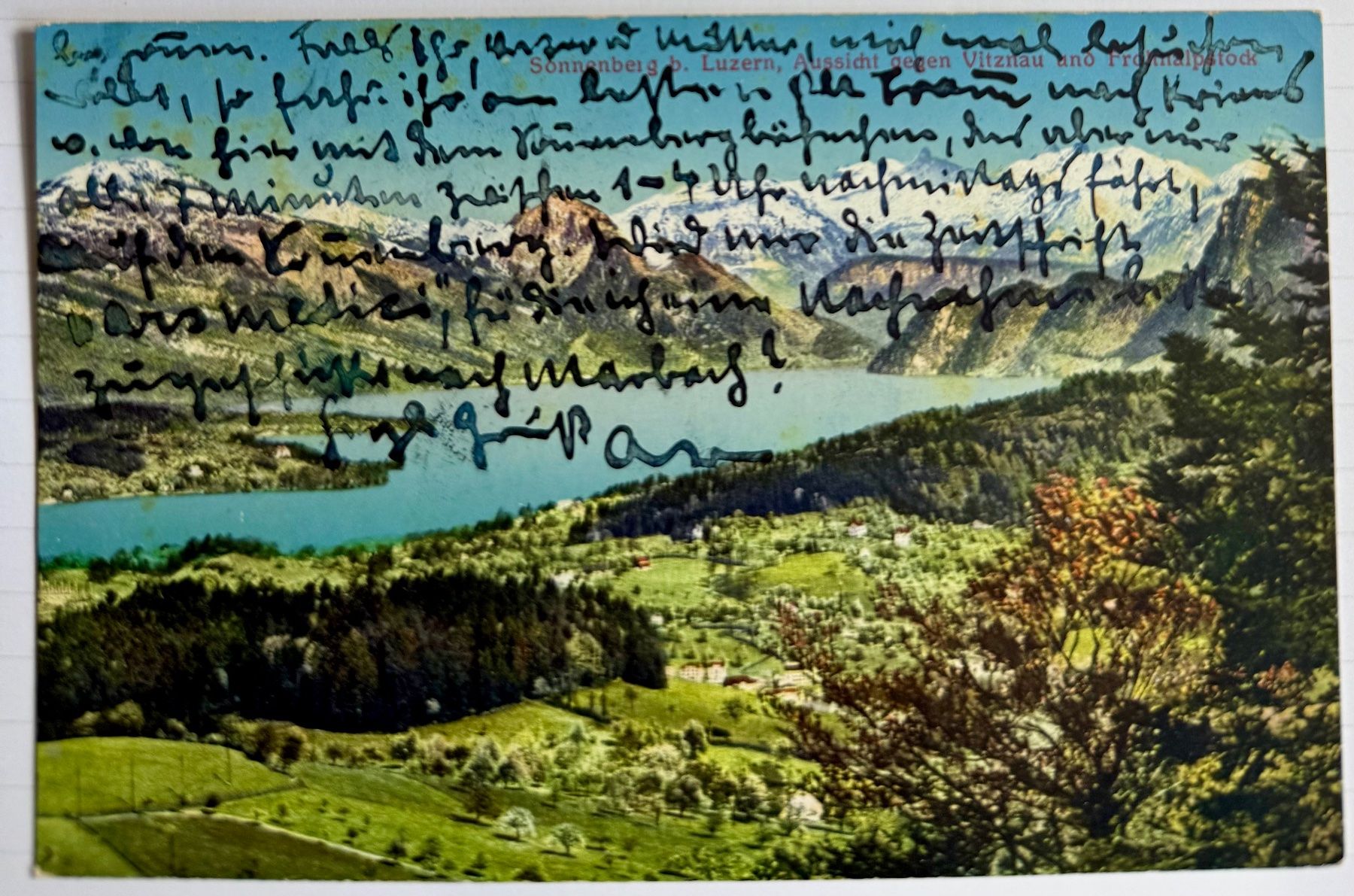 Cartoline postali: Sönnenberg - Gegen Vitznau 1920 env. – Usato da Lutry venduto da Ediego