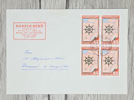 CL07 Enveloppe + Timbre Suisse 1954