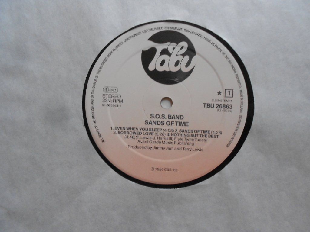 Dischi in vinile: S.O.S. BAND  -  SANDS OF TIME – Usato da Bex venduto da Giorgiob 3