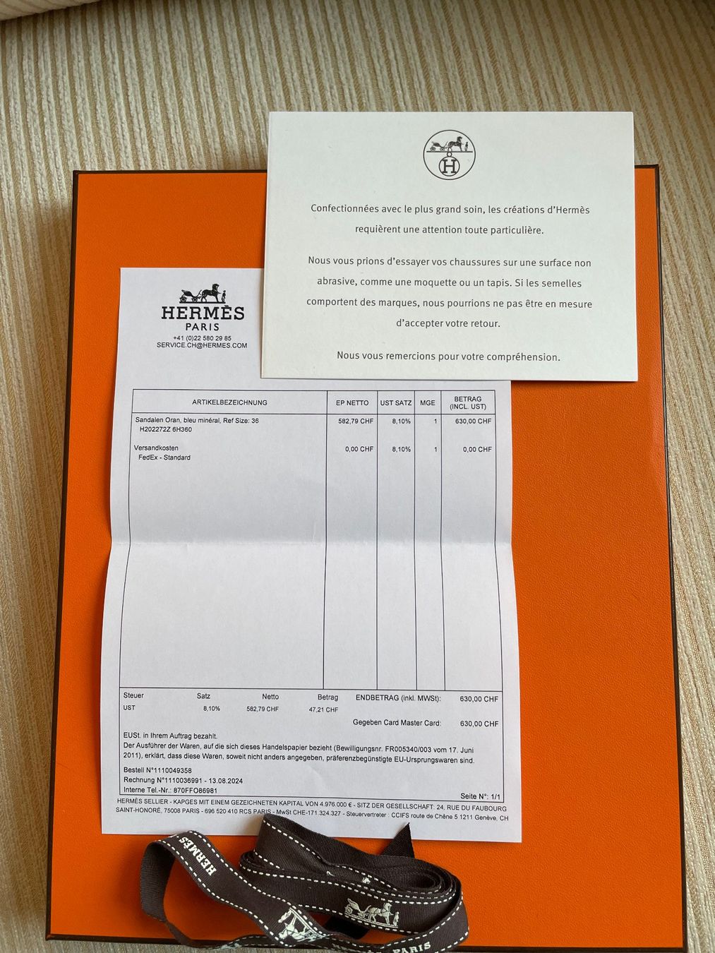 Hermès Damenschuhe: HERMÈS Sandalen Oran (Gr. 36) – Gebraucht aus Zürich von  7