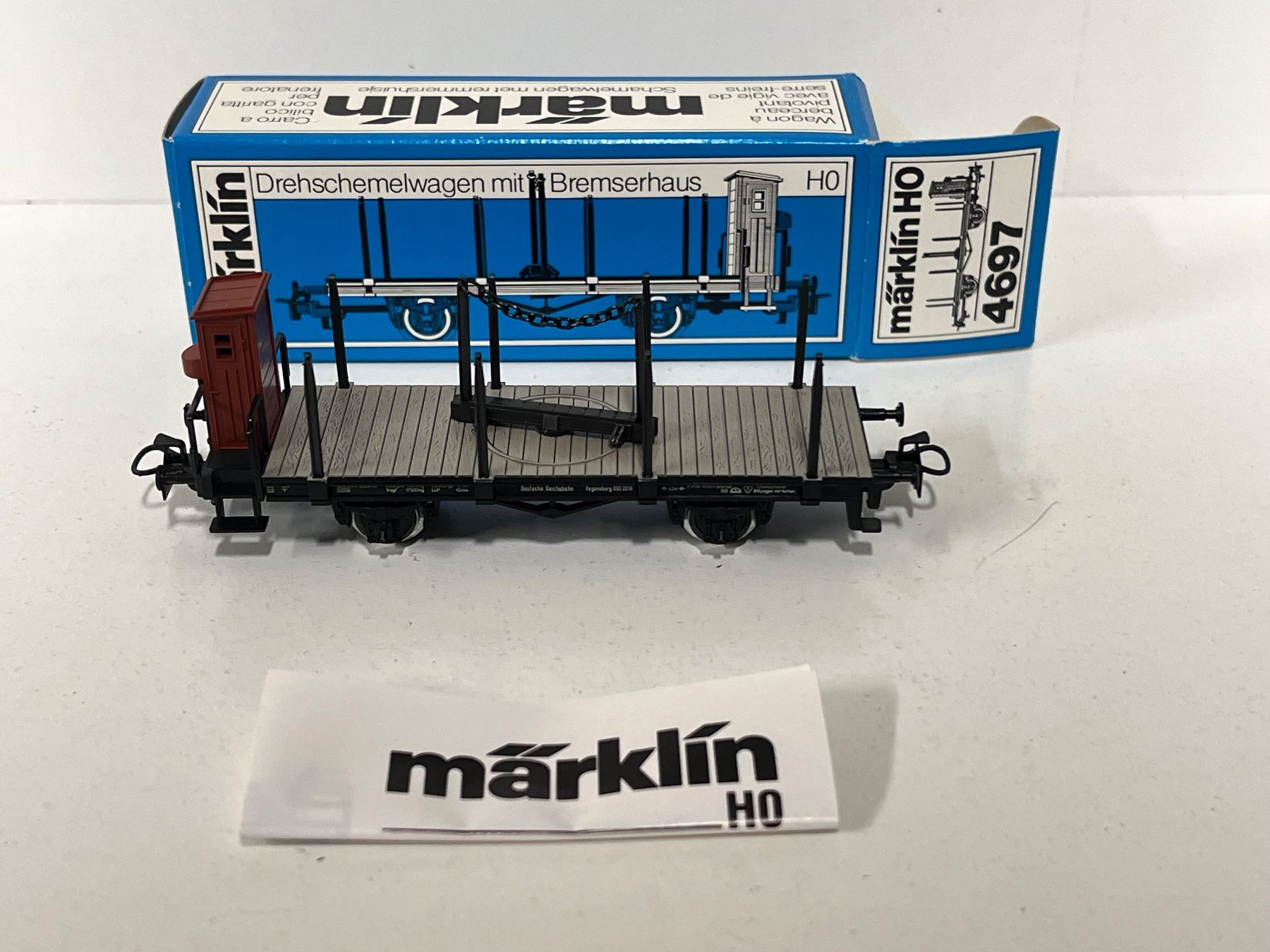 Märklin Modellini di ferrovie: Märklin HO Güterwagen 4697 , DB, AC – Nuovo e nell'imballaggio originale da Geroldswil venduto da TopTrain54