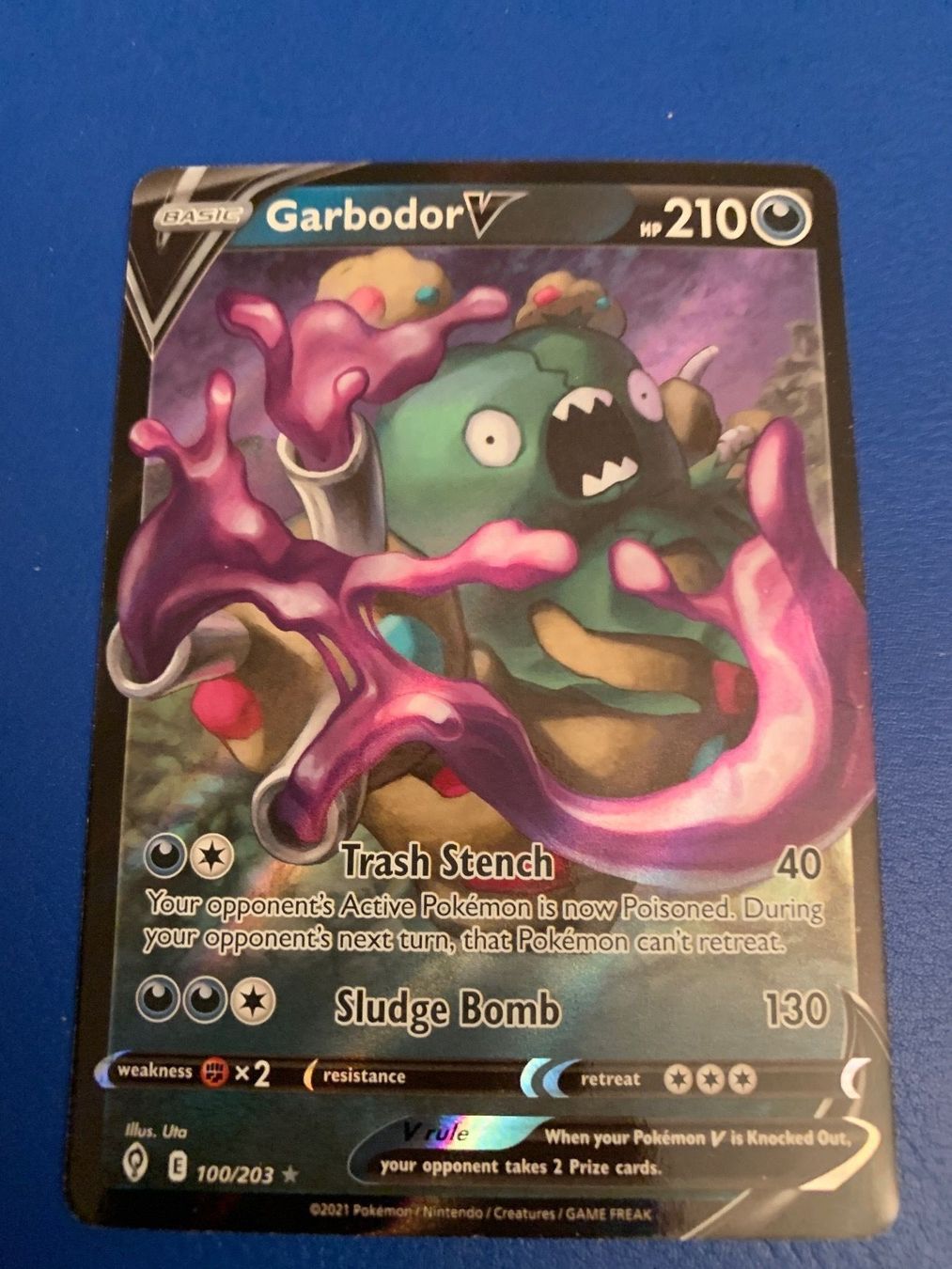 Pokémon Carte collezionabili: Pokemon EvolvingSkies GarbodorV 100/203 – Nuovo (secondo la descrizione) da Bellach venduto da Pokemam