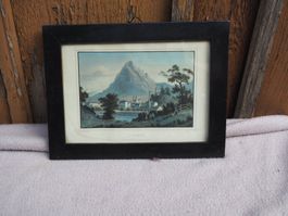 Kolorierter Stich aus Glarus