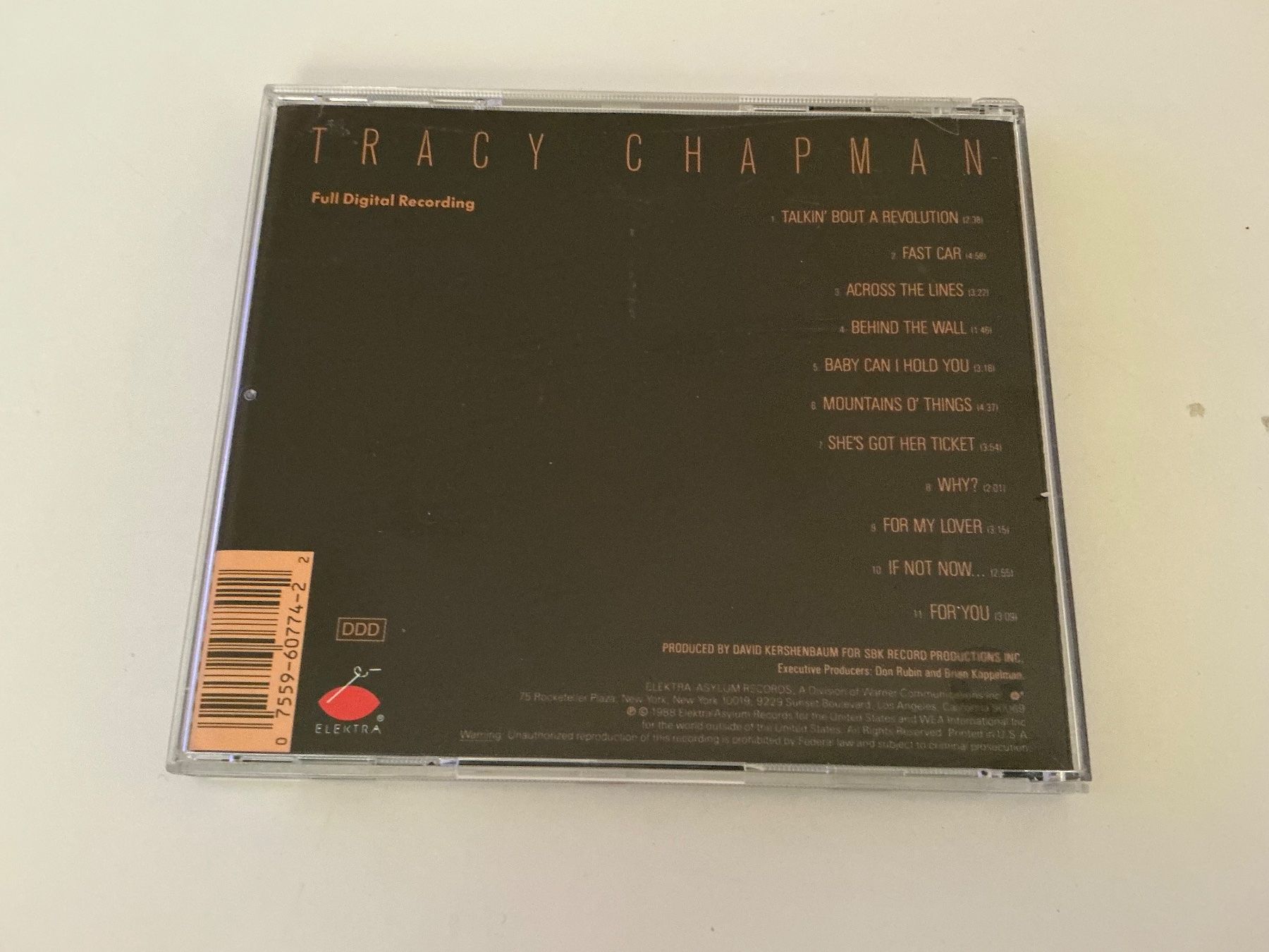 CD: Tracy Chapman / 1988 – Usato da Dübendorf venduto da Shreck 1