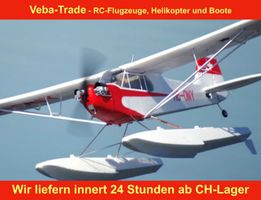 Die Legende: Piper J3 Cub - V3, mit Schwimmer + Räder, PNP