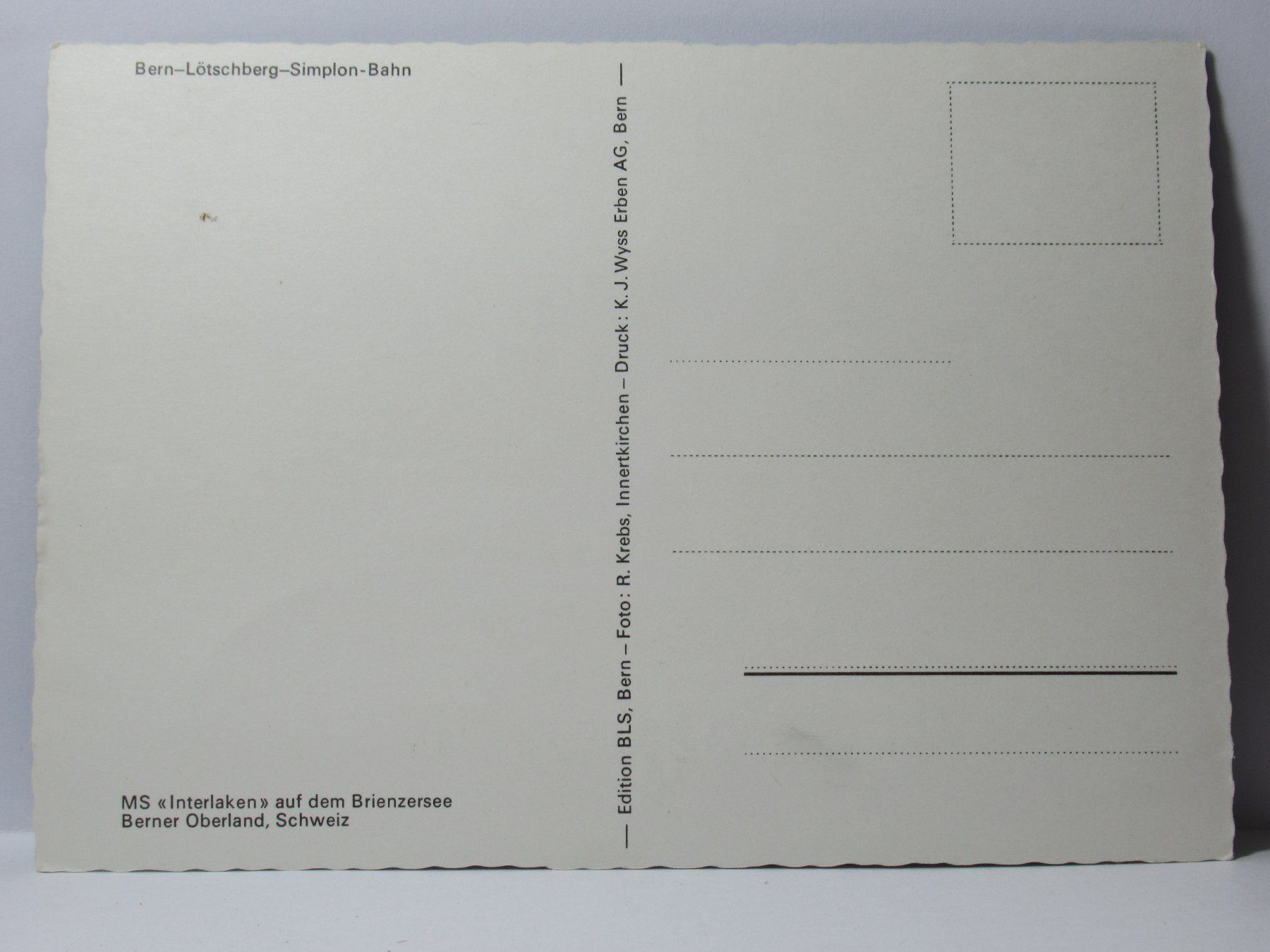 Cartoline postali: Schiff   * Interlaken  * – Usato da Grenchen venduto da Bluemchen1900 1