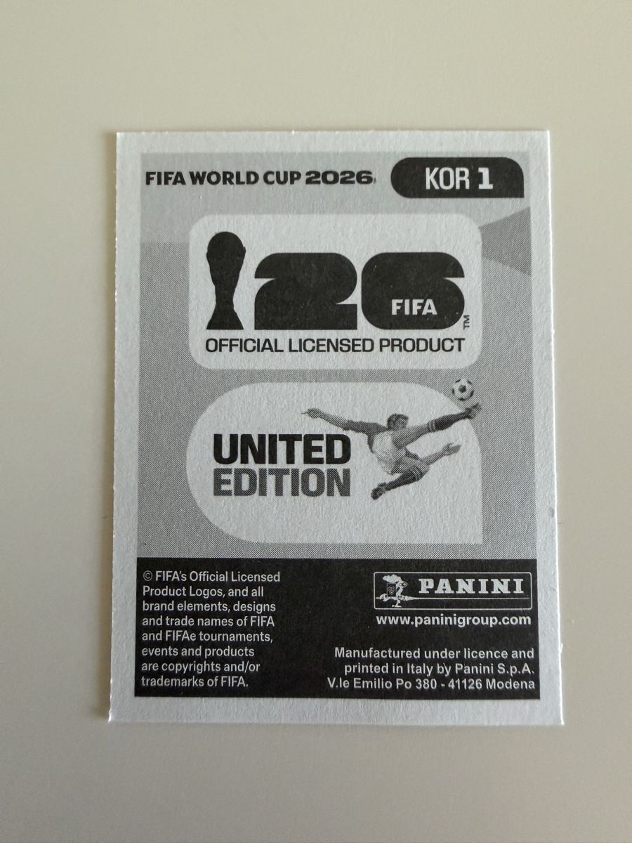 Panini Carte collezionabili: Panini FIFA 2026 - KOR 1 – Nuovo (secondo la descrizione) da Nyon venduto da Alex017 1