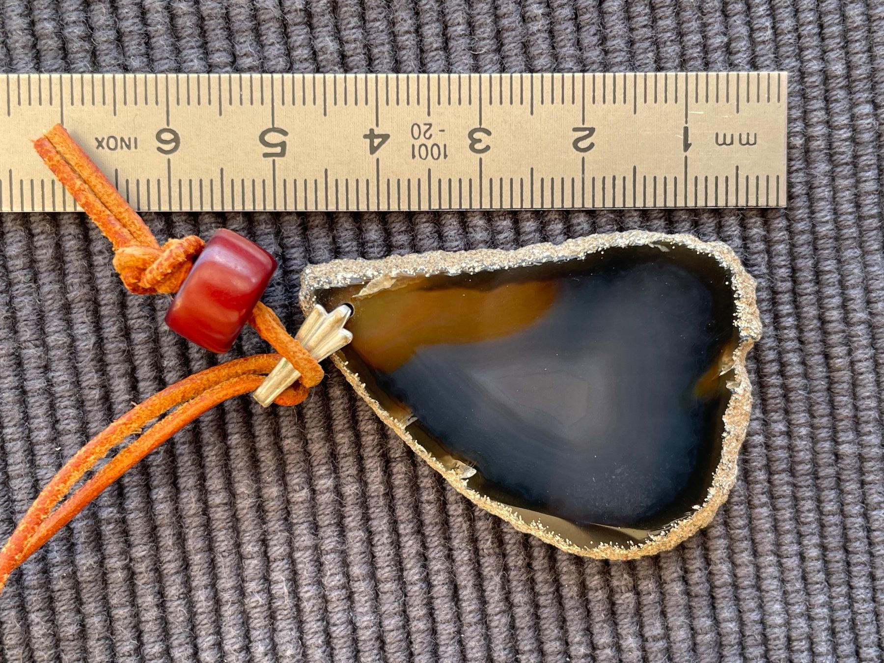 Catenine: Kette mit Achat Anhänger – Usato da Rümlang venduto da euqinom16 1