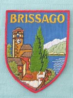 Vintage Badge Wappen BRISSAGO ST. GALLER STICKEREI