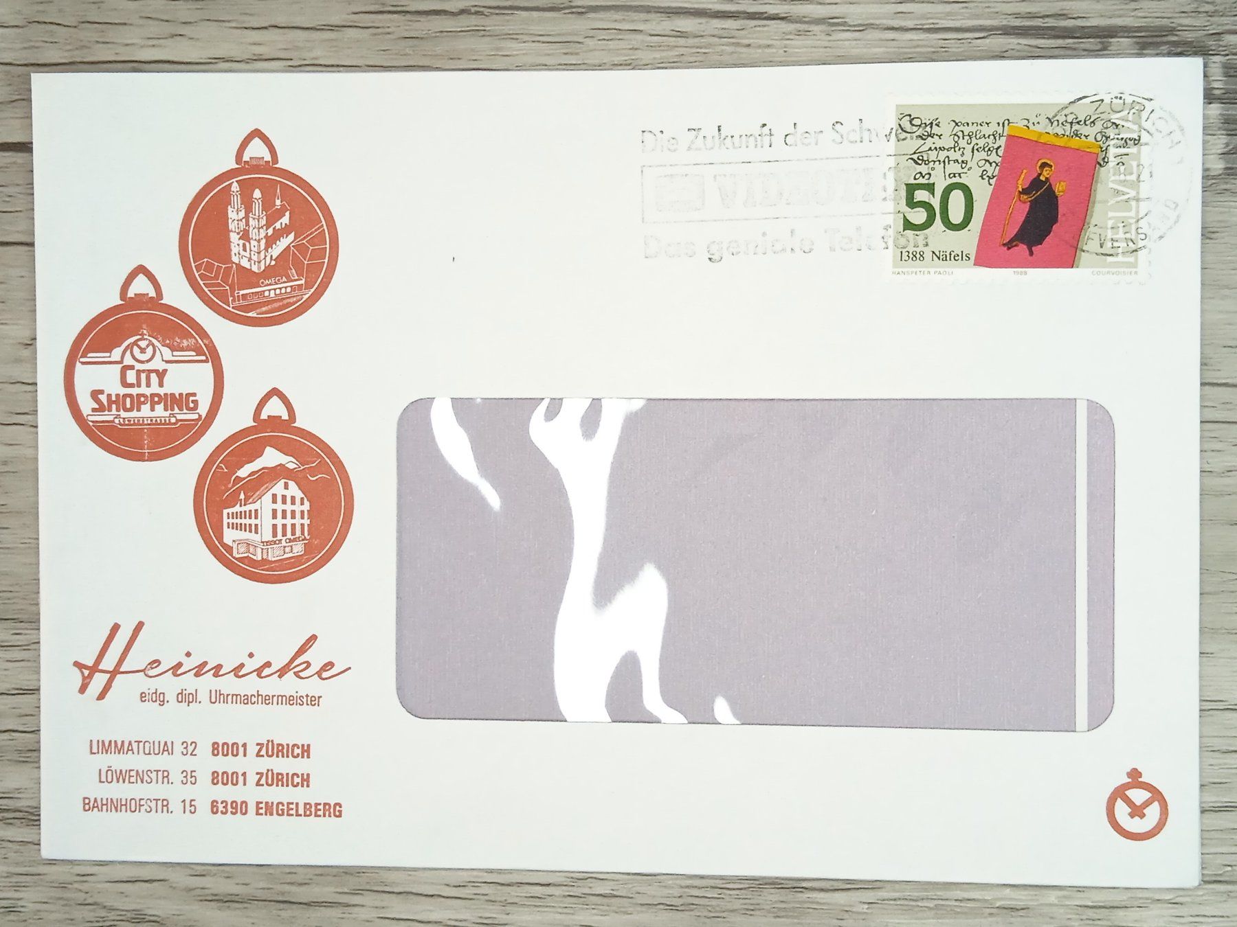 Tutti i francobolli: TR17 Enveloppe + Timbre Suisse 1988 – Usato da Cousset venduto da Patrick_Collections