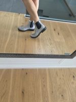 Glitzer Verbenas Gummistiefeletten, Silber, Gr. 39, Neu