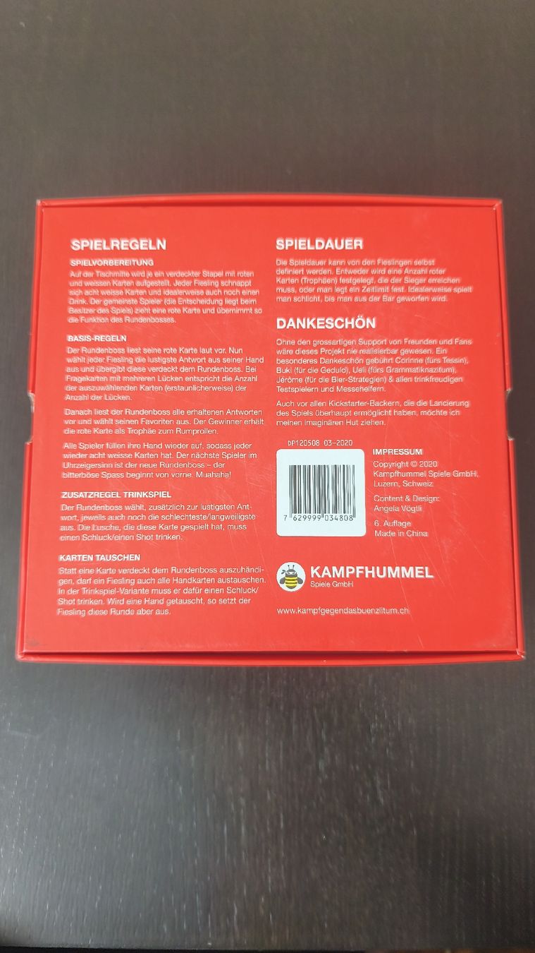 Giochi: Kampf gegen das Bünzlitum – Usato da Kriens venduto da honeybadger45 1